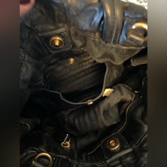 Prada Nappa Nero Soft Leather Shoulder Bag | Slouchy Chic | Italy - Picture 14 of 15